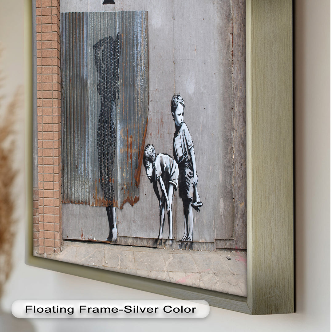 Boys Looking Girl – Banksy Oil Painting