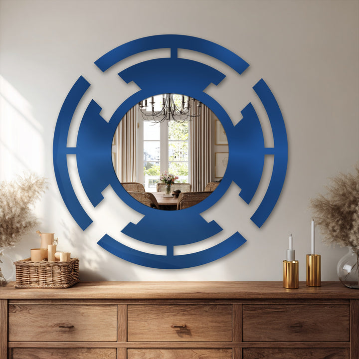 bold black circle mirror