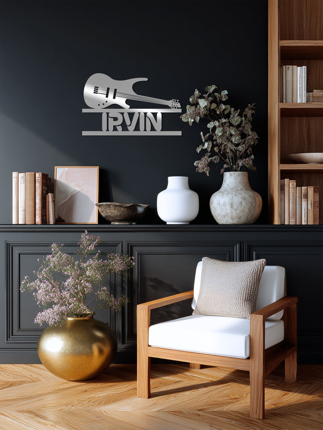 Milo Guitar Metal Wall Art – Personalized Music Lover Decor