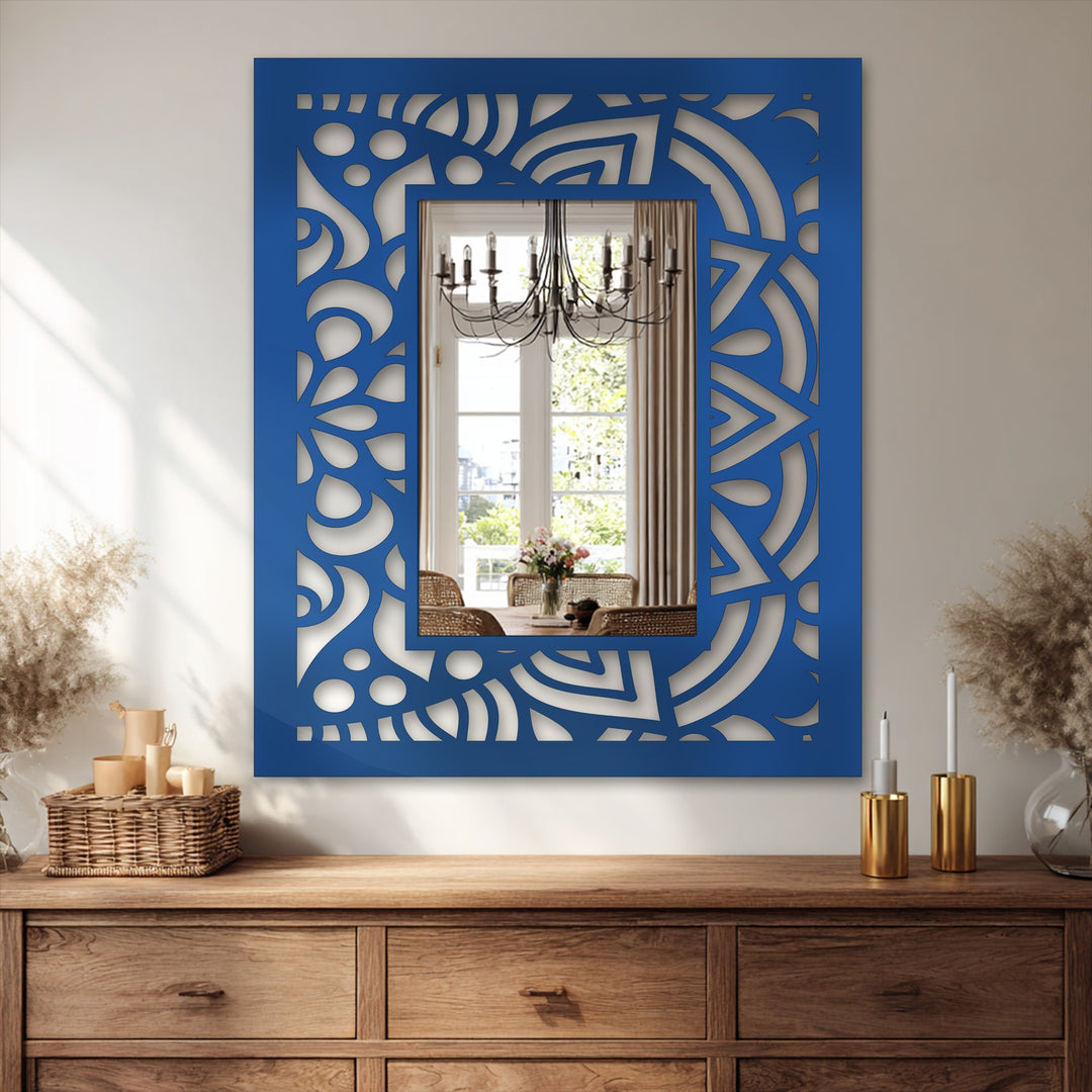 artistic metal floor mirror