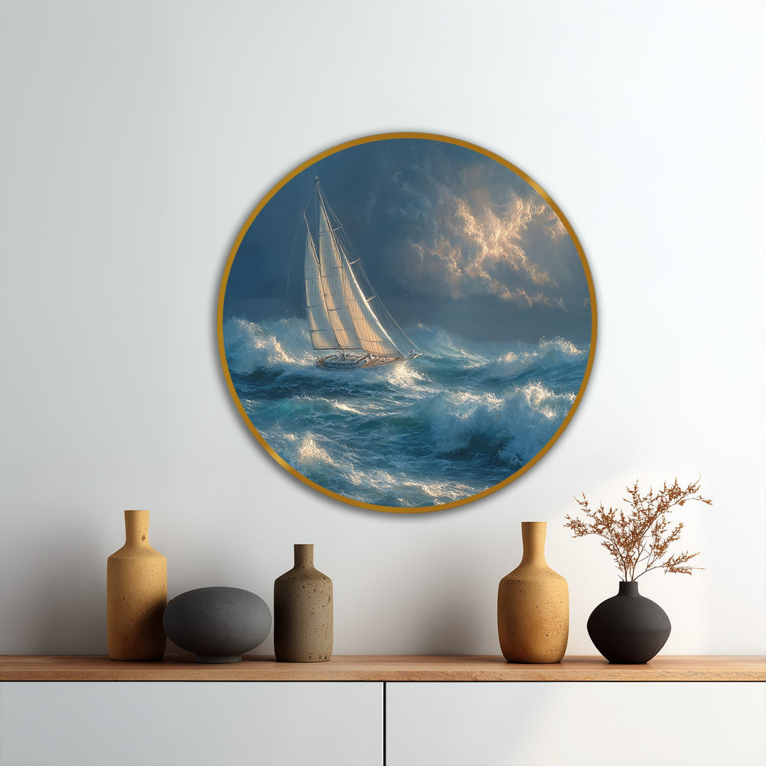 stormy ocean wall art