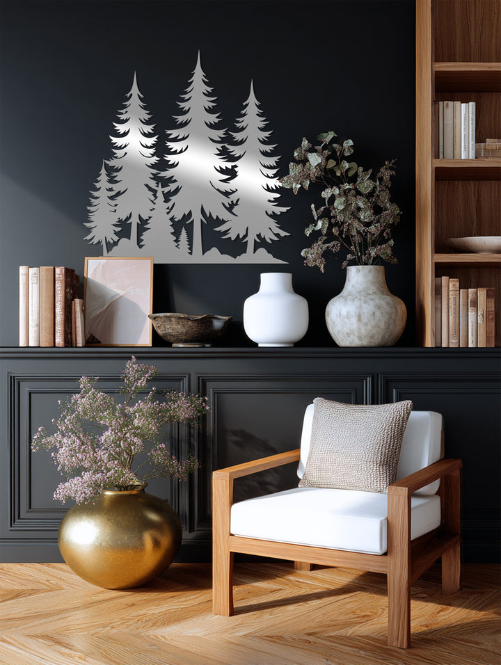Nature landscape metal wall decoration