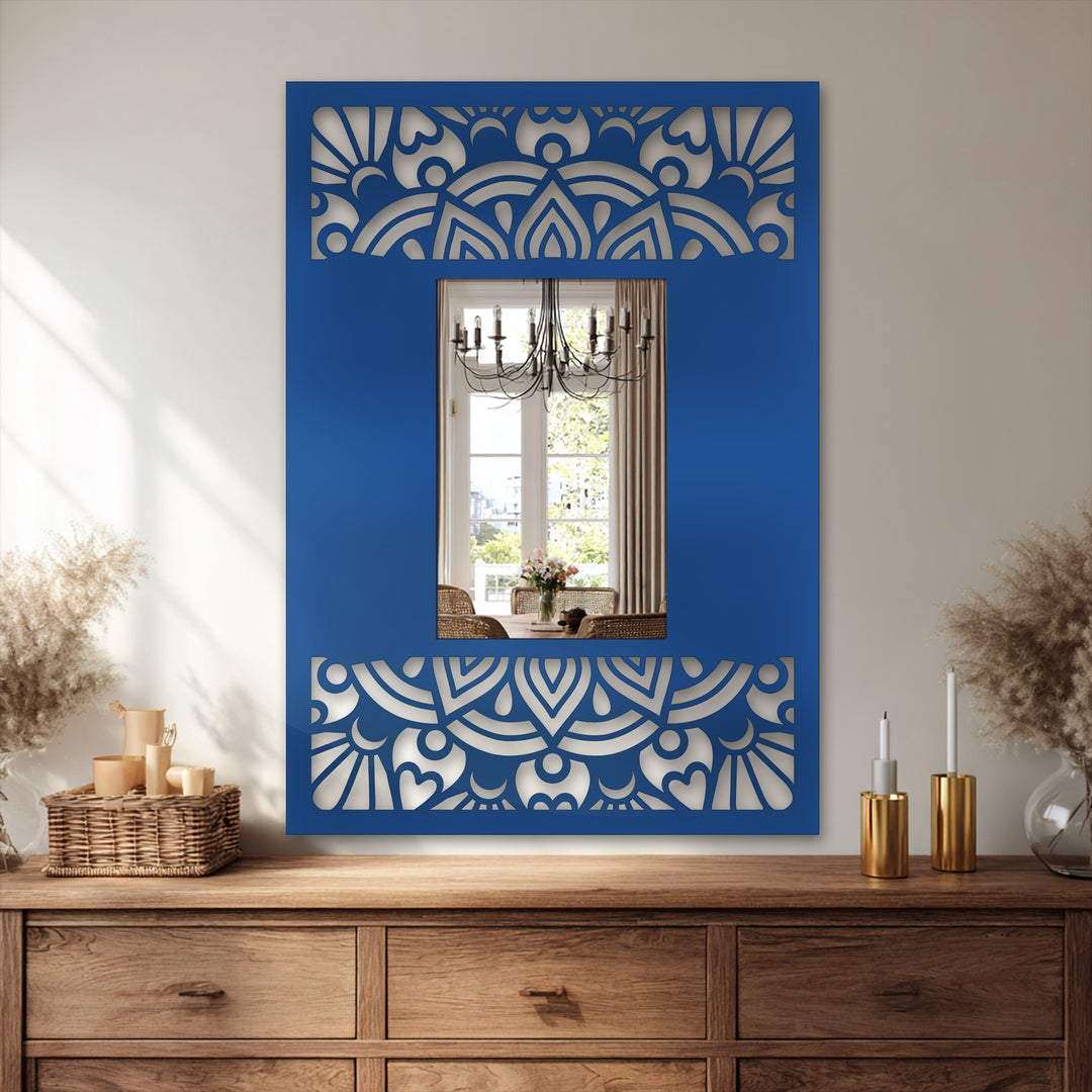 ornamental frame floor mirror