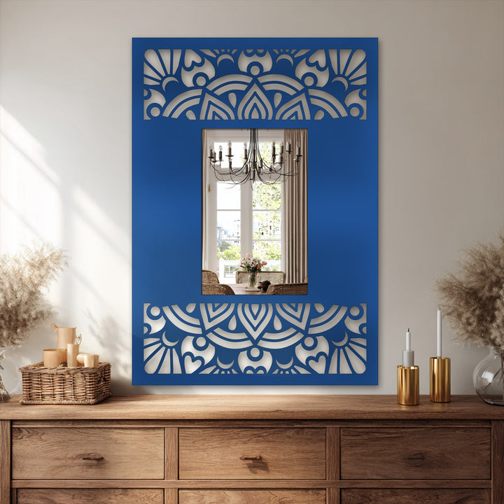 ornamental frame floor mirror