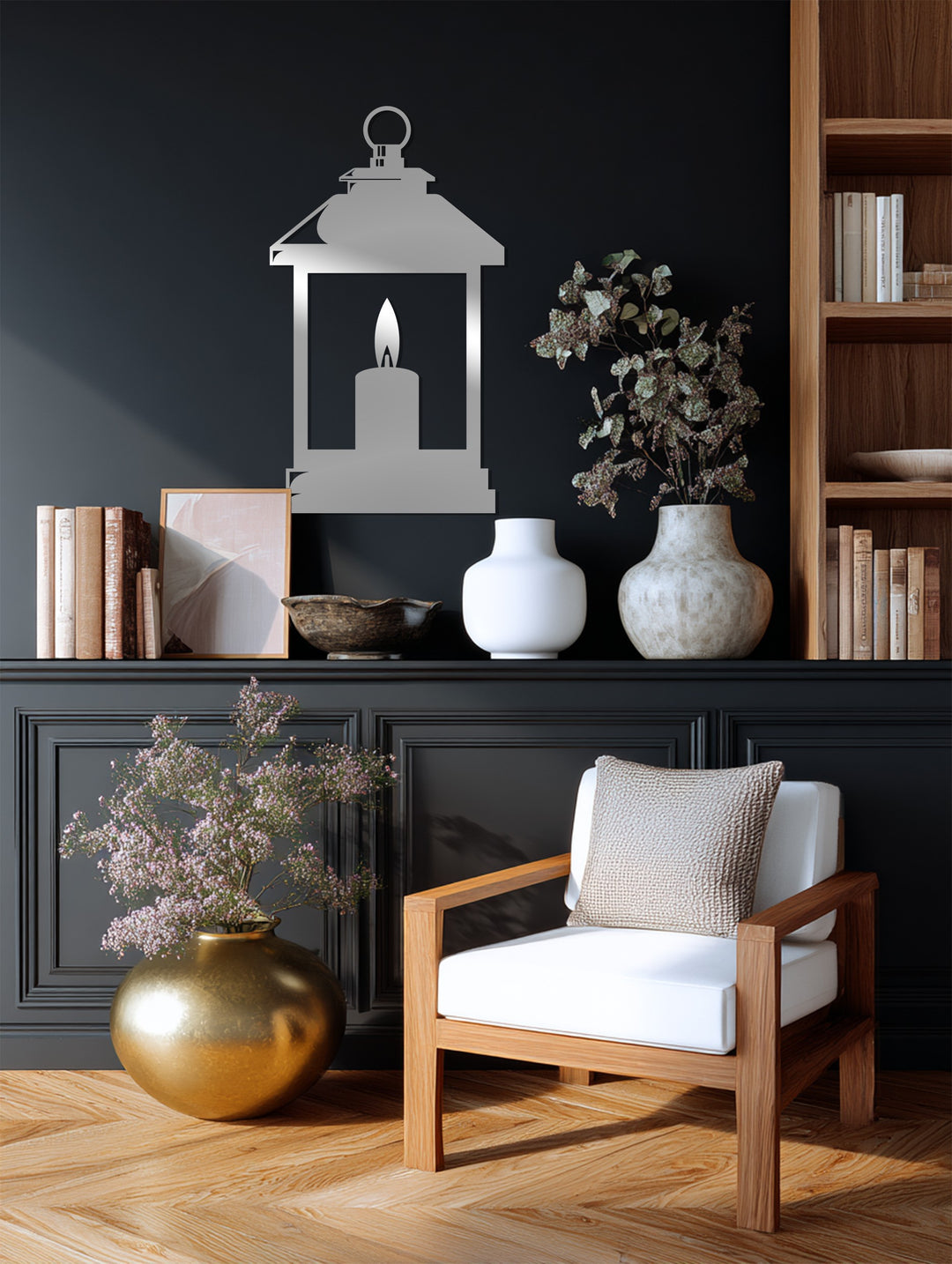 Göttliche Symmetrie – Ornamentale Geometrie Metall Wandbilder