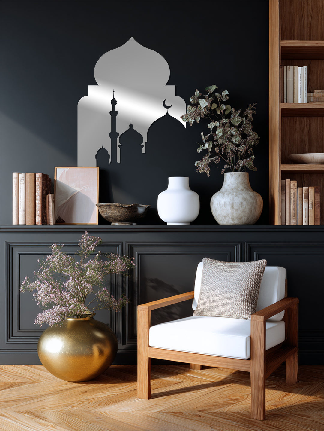 Göttliche Symmetrie – Ornamentale Geometrie Metall Wandbilder