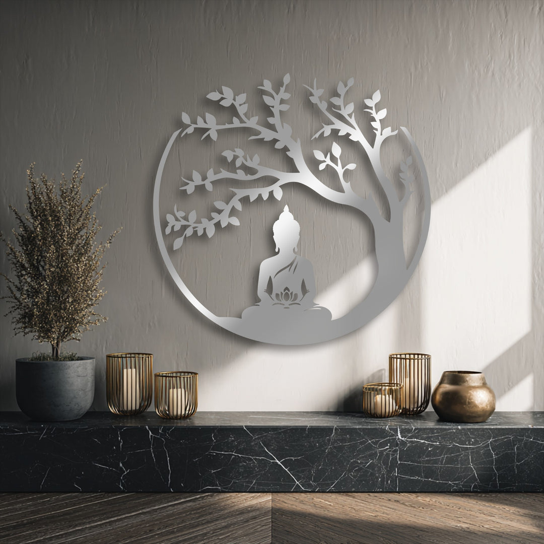 Chiave greca rotonda decorativa Specchio da Parete – Decorazione da parete con specchio classico moderno