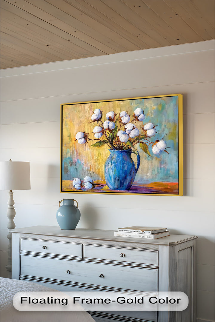 Blue Vase – Floral Oil Painting