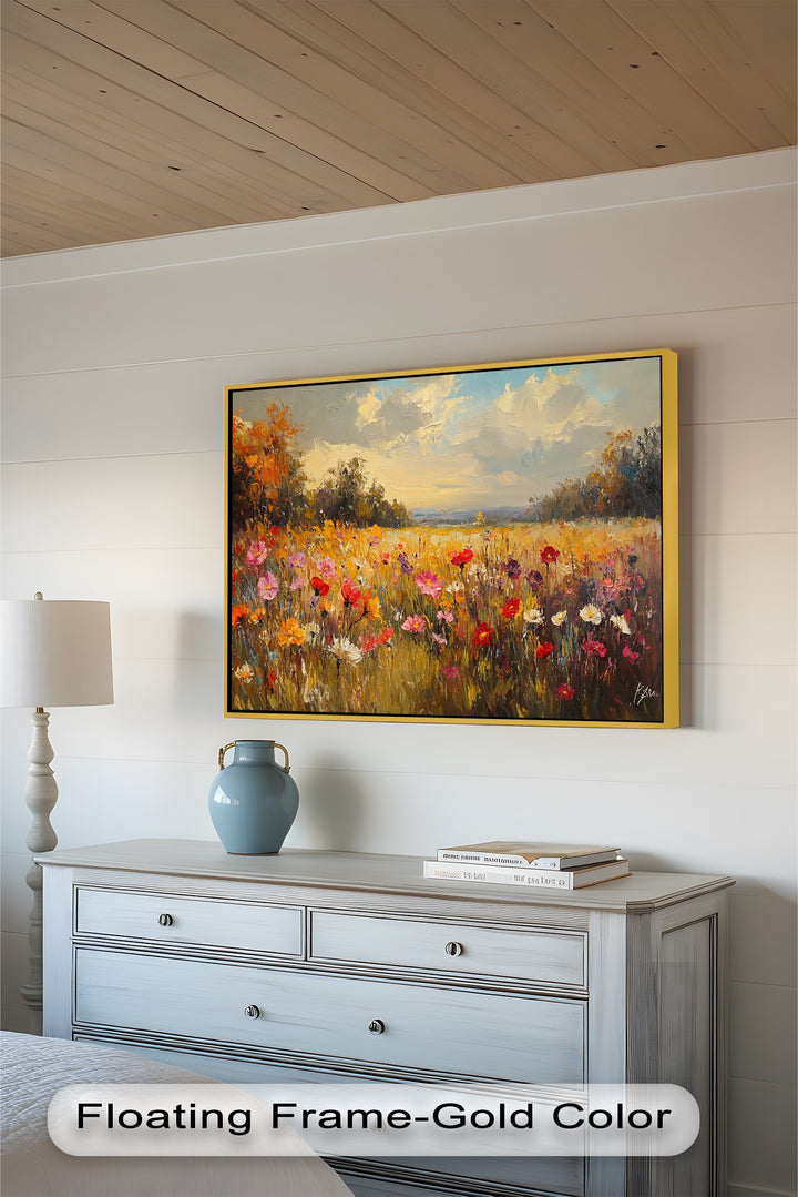 Wildflower Field – Floral Oil Painting
