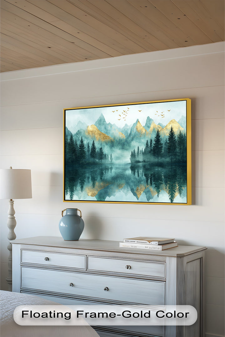 Mist Mountains – Forest Oil Painting