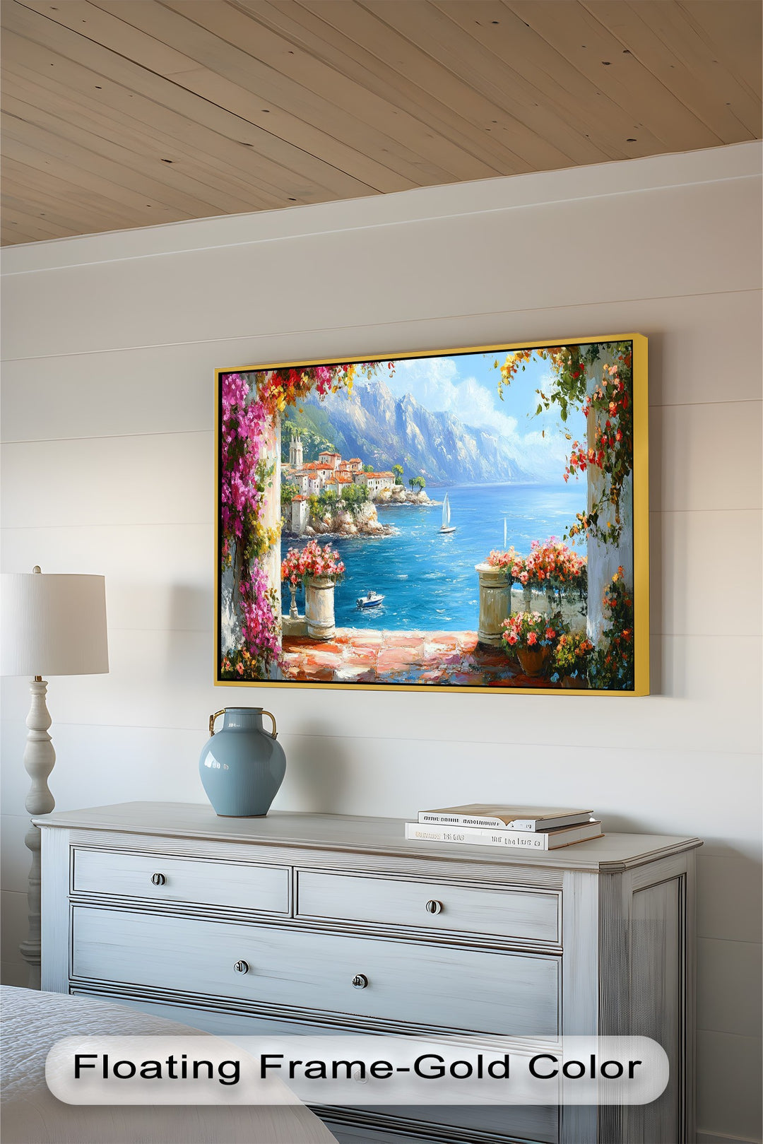 Mediterranean Coastal – Seaside Landscape Oil Painting