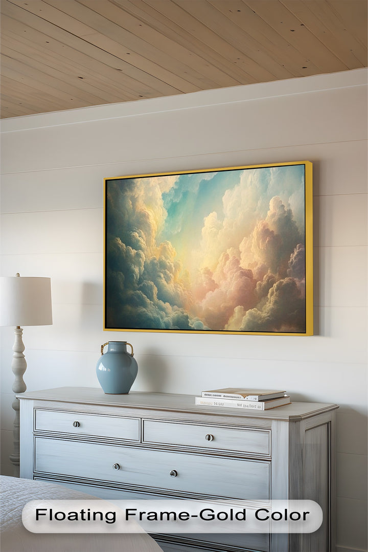 Heavenly Sky Glow – Modern Oil Painting