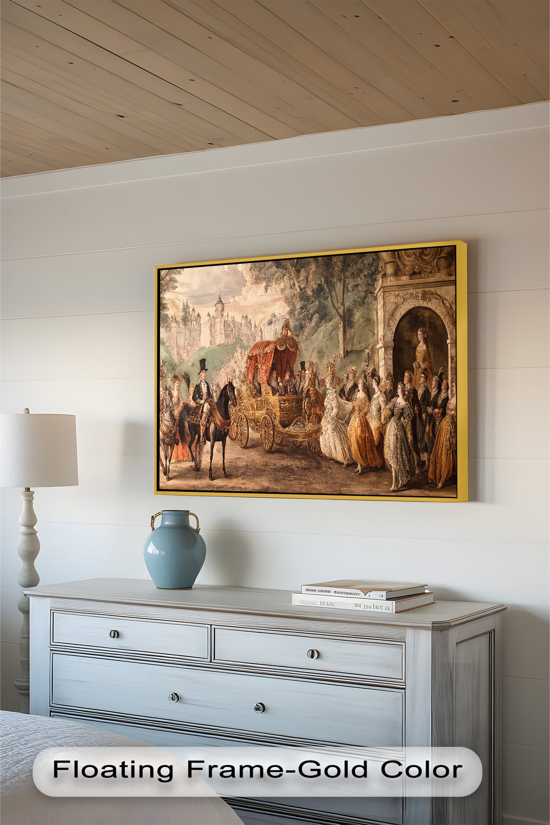 Royal Carriage Procession – Grand Baroque Parade Oil Painting