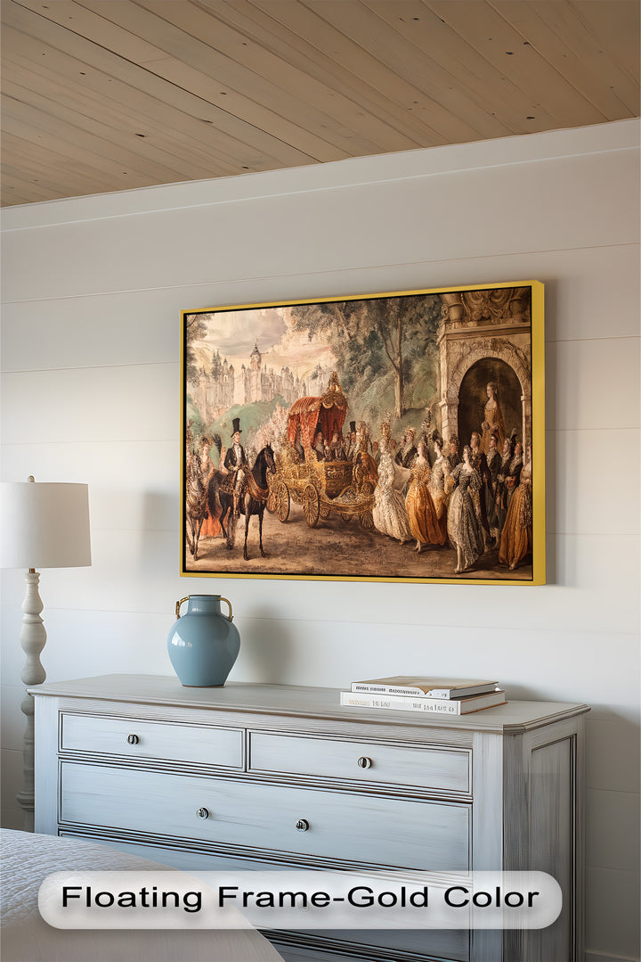 Royal Carriage Procession – Grand Baroque Parade Oil Painting