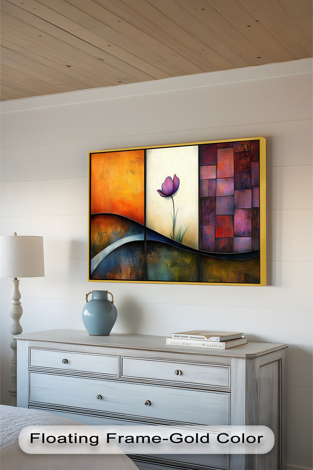 Tulip Dreams Abstract – Floral Modern Oil Painting