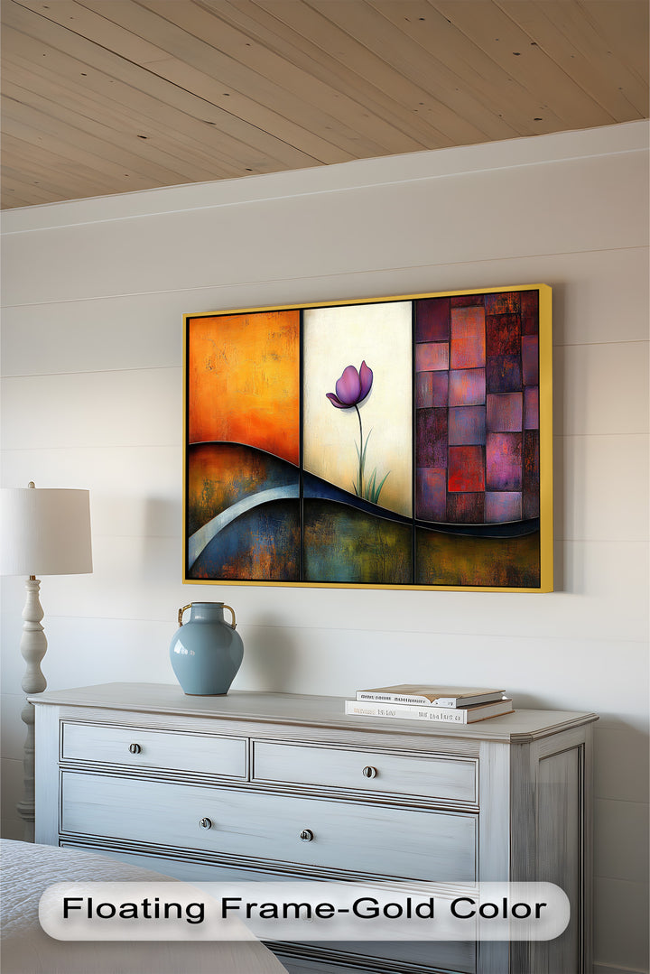 Tulip Dreams Abstract – Floral Modern Oil Painting