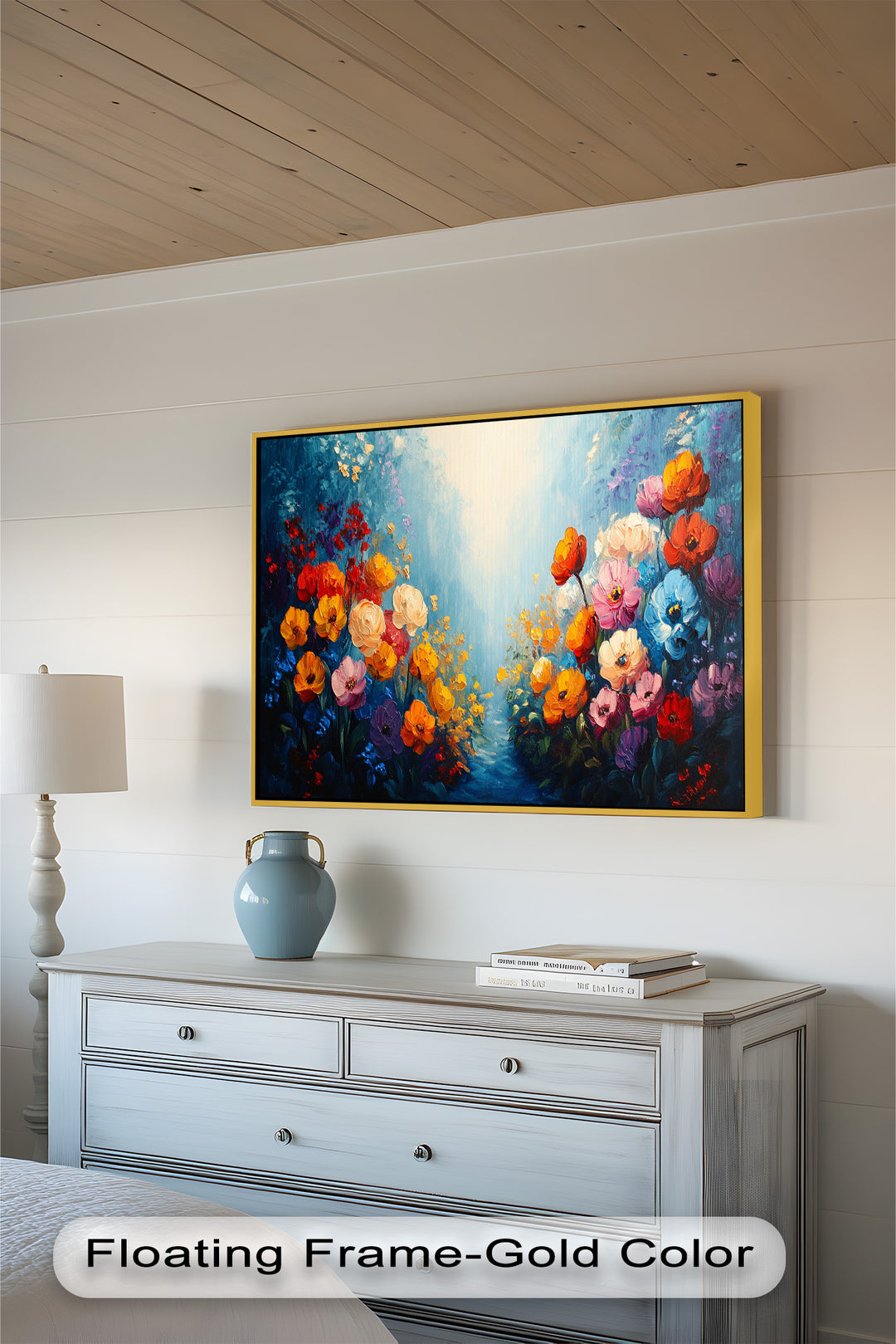 Multicolor Wild Bloom Explosion - Flower Oil Painting