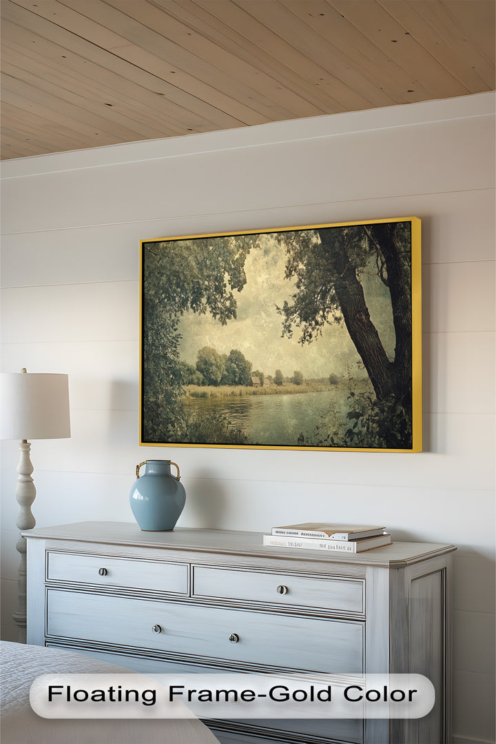 Riverbank Landscape – Countryside Oil Paintings