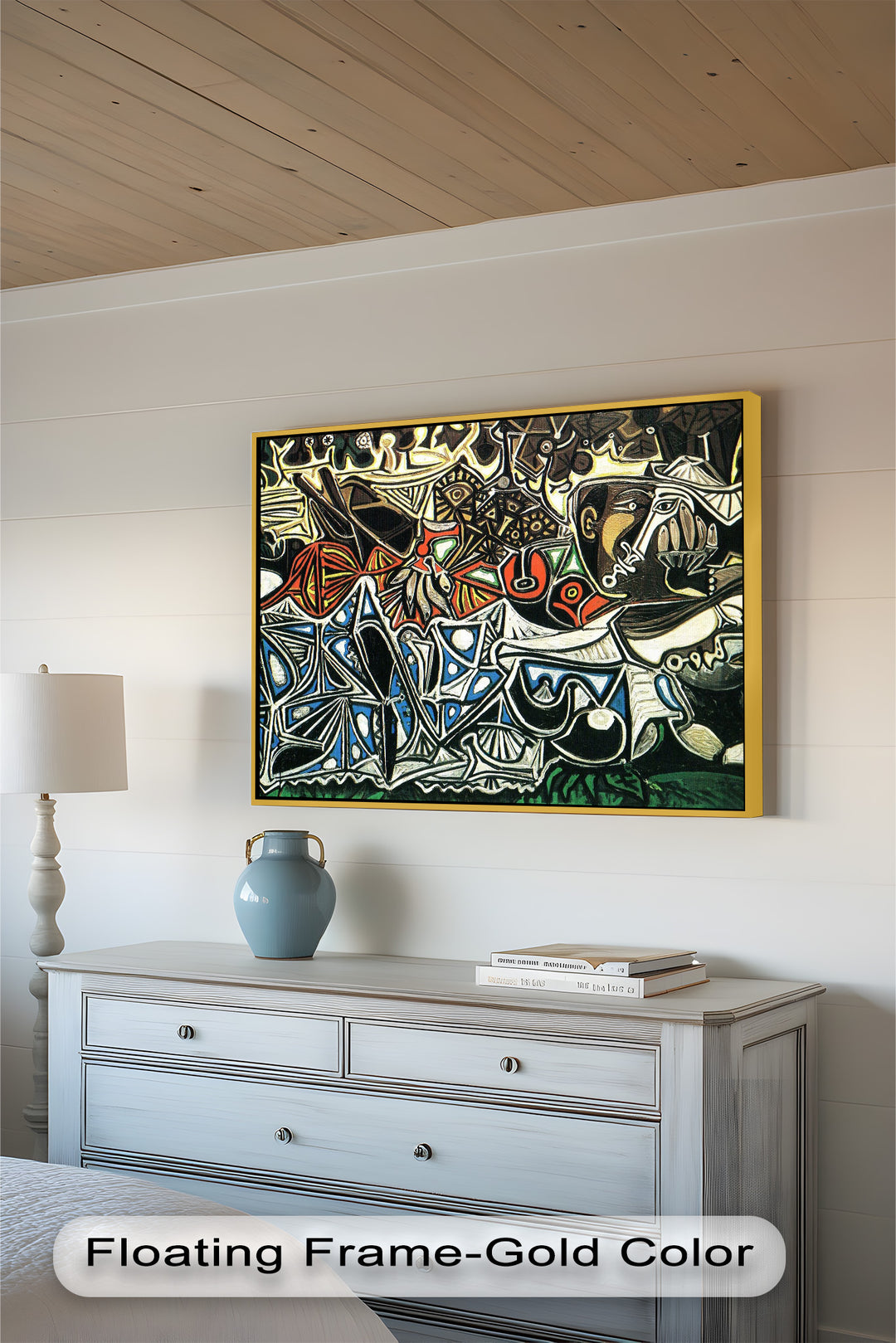 Picasso Krieg und Frieden – Symbolisches abstraktes Ölgemälde