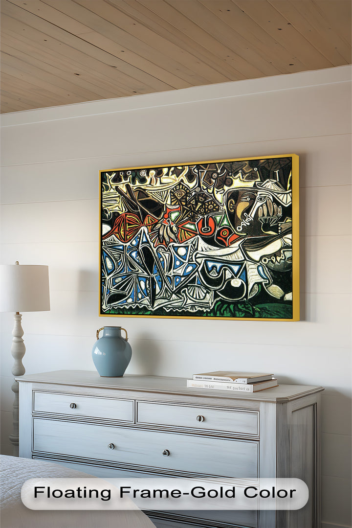 Picasso Krieg und Frieden – Symbolisches abstraktes Ölgemälde
