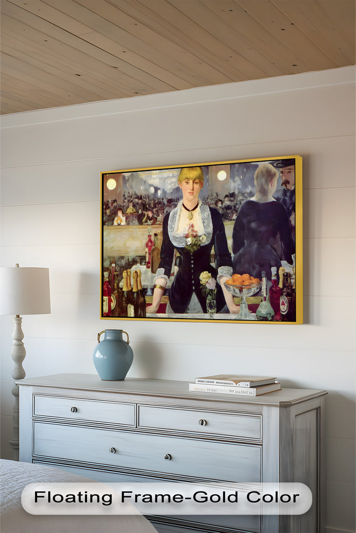 Eine Bar im Folies-Bergère – Pariser Eleganz Historisches Ölgemälde