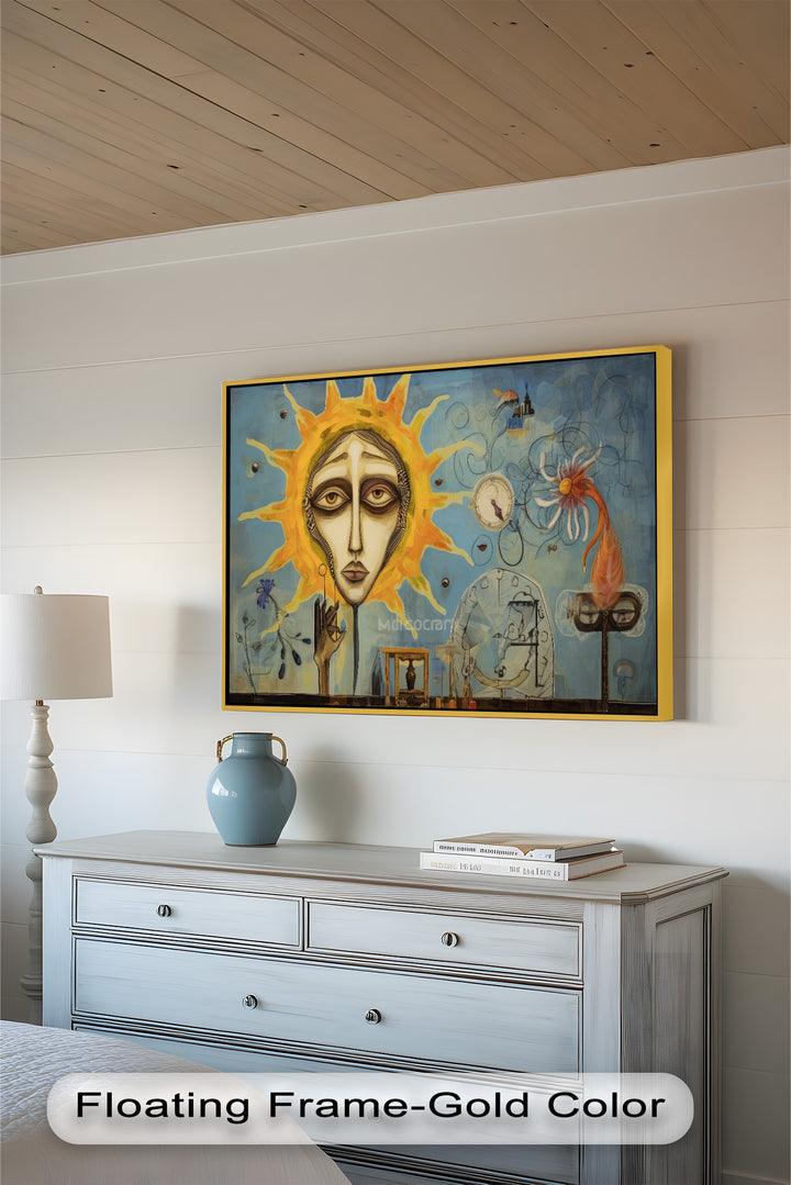 Solar Reverie – Surreal Dreamscape Picasso Oil Painting