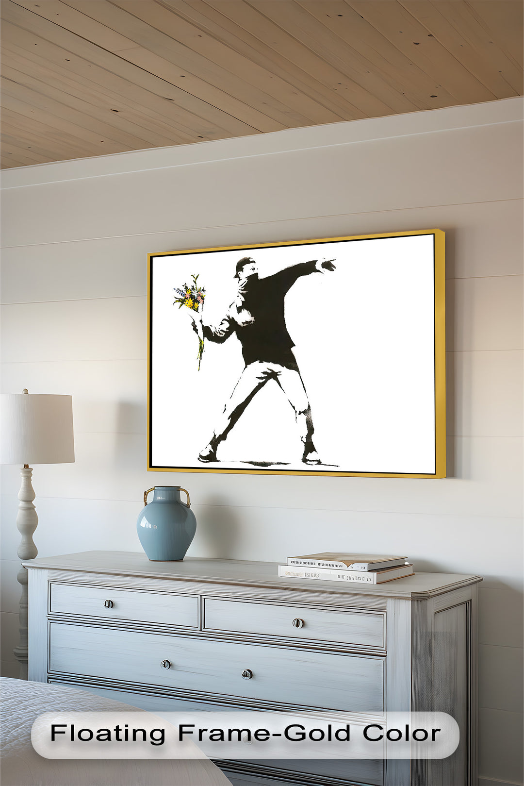Flower Thrower – Iconic Protest Banksy Oil Painting