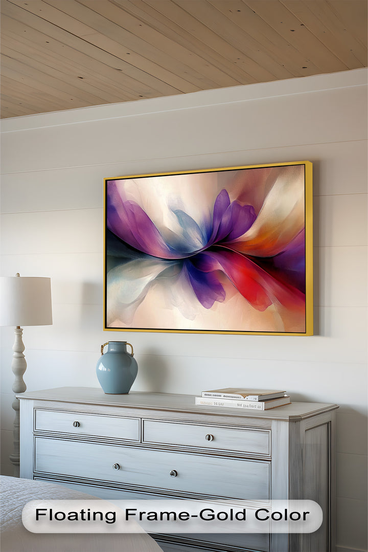 Abstract Floral Flow – Colorful Modern Oil Painting