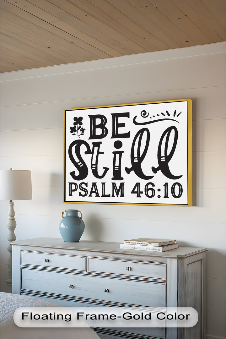 Sei still – Psalm 46:10 Bibel Bibel Ölgemälde
