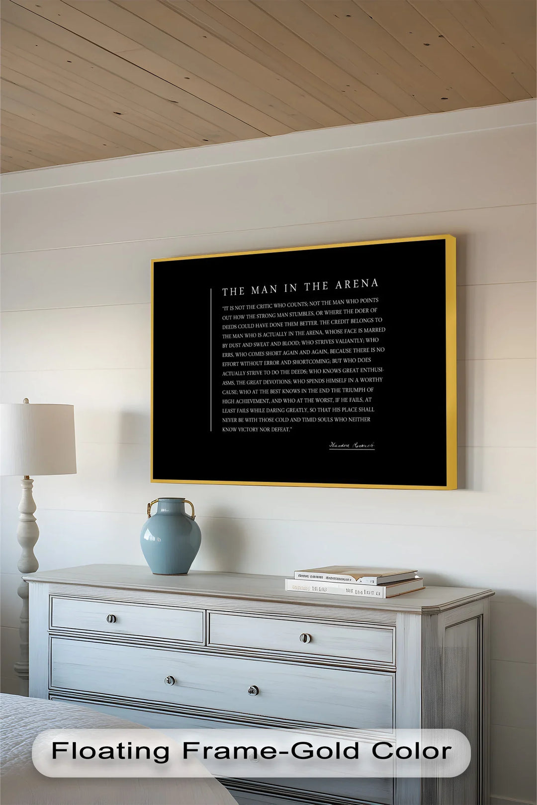 The Man in the Arena – Inspirational Quote Oil Painting - MyPhotoStation