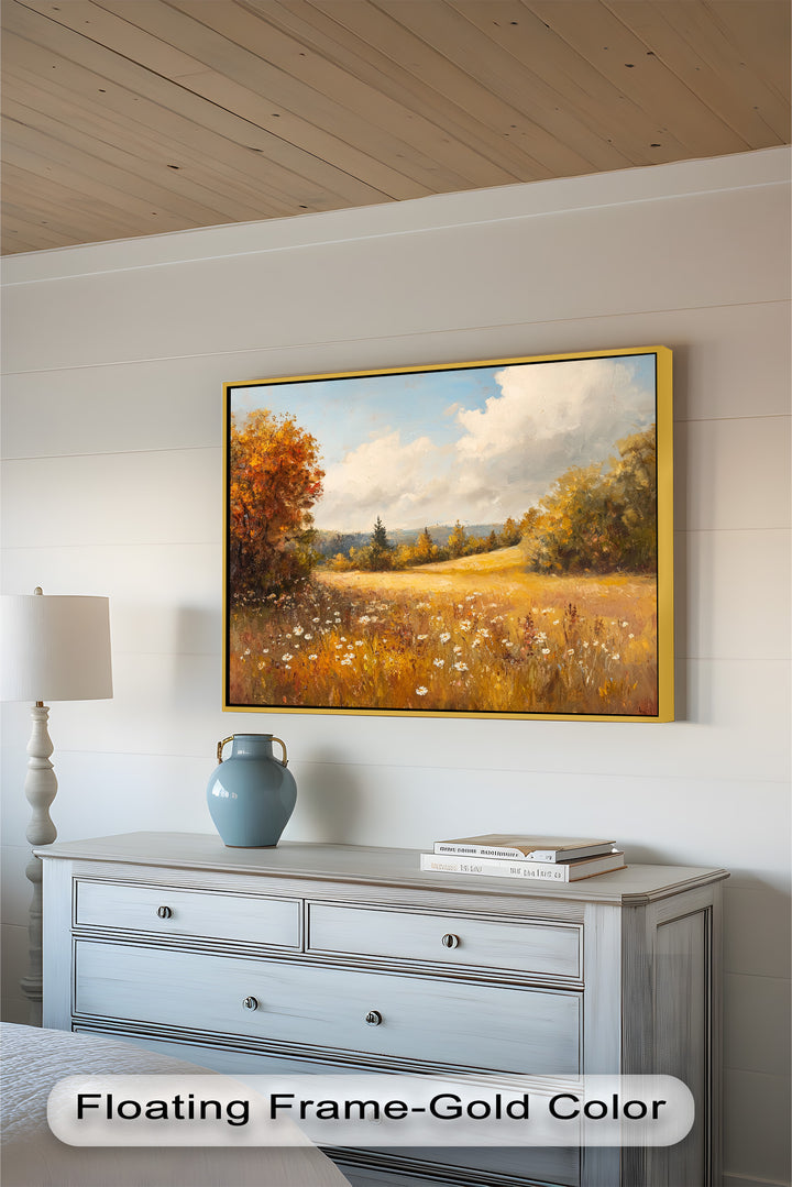 Autumnal Landscape – Tranquil Fall Scene in Oil Paintings