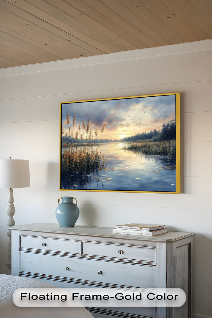 Lake Sunrise – Landscape Oil Painting