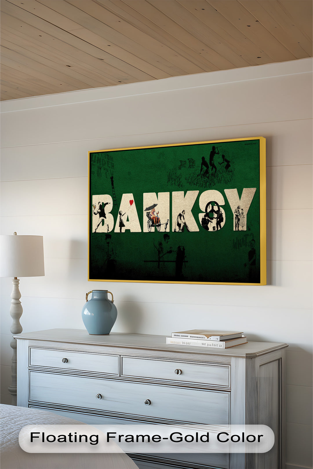 Urban Icons Collide – Banksy Tribute Oil Painting