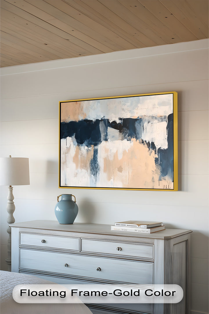 Desert Horizon – Minimalist Abstract Oil Painting