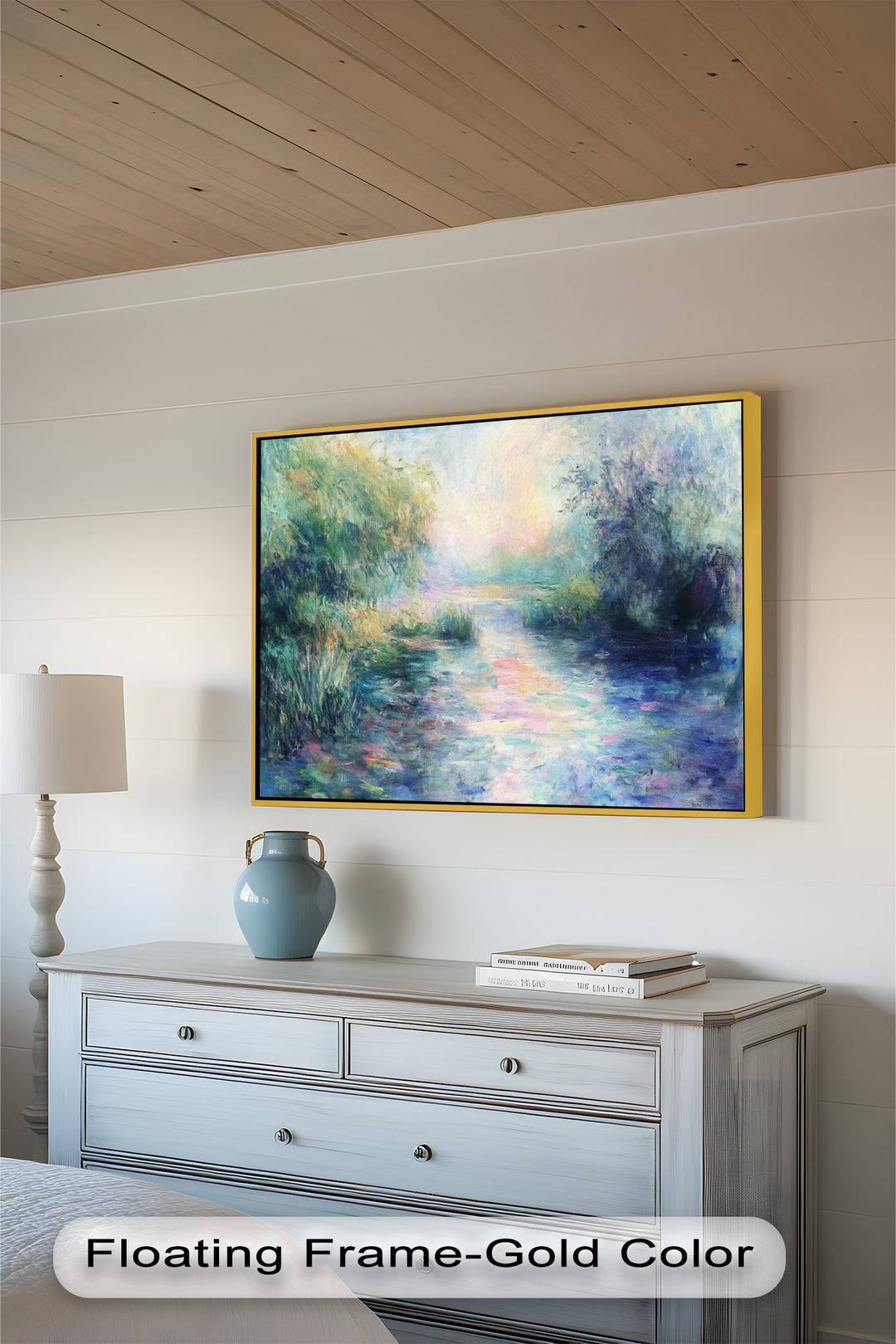 Whispering Riverbank at Dusk – Impressionist Landscape Oil Painting