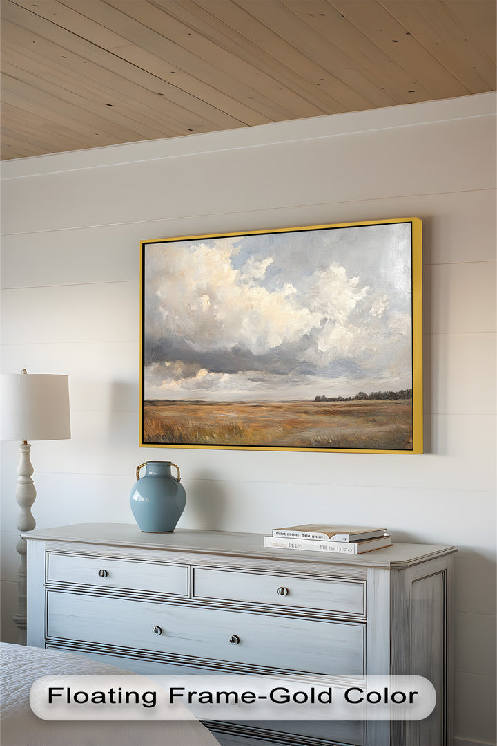 Prairie Horizon – Vintage Oil Painting