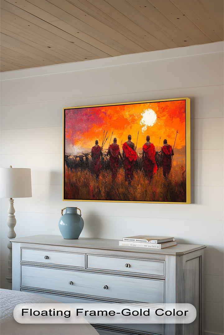 Evoking a sense of tradition and adventure, this painting brings the spirit of the wild and the beauty of nature into any space.






