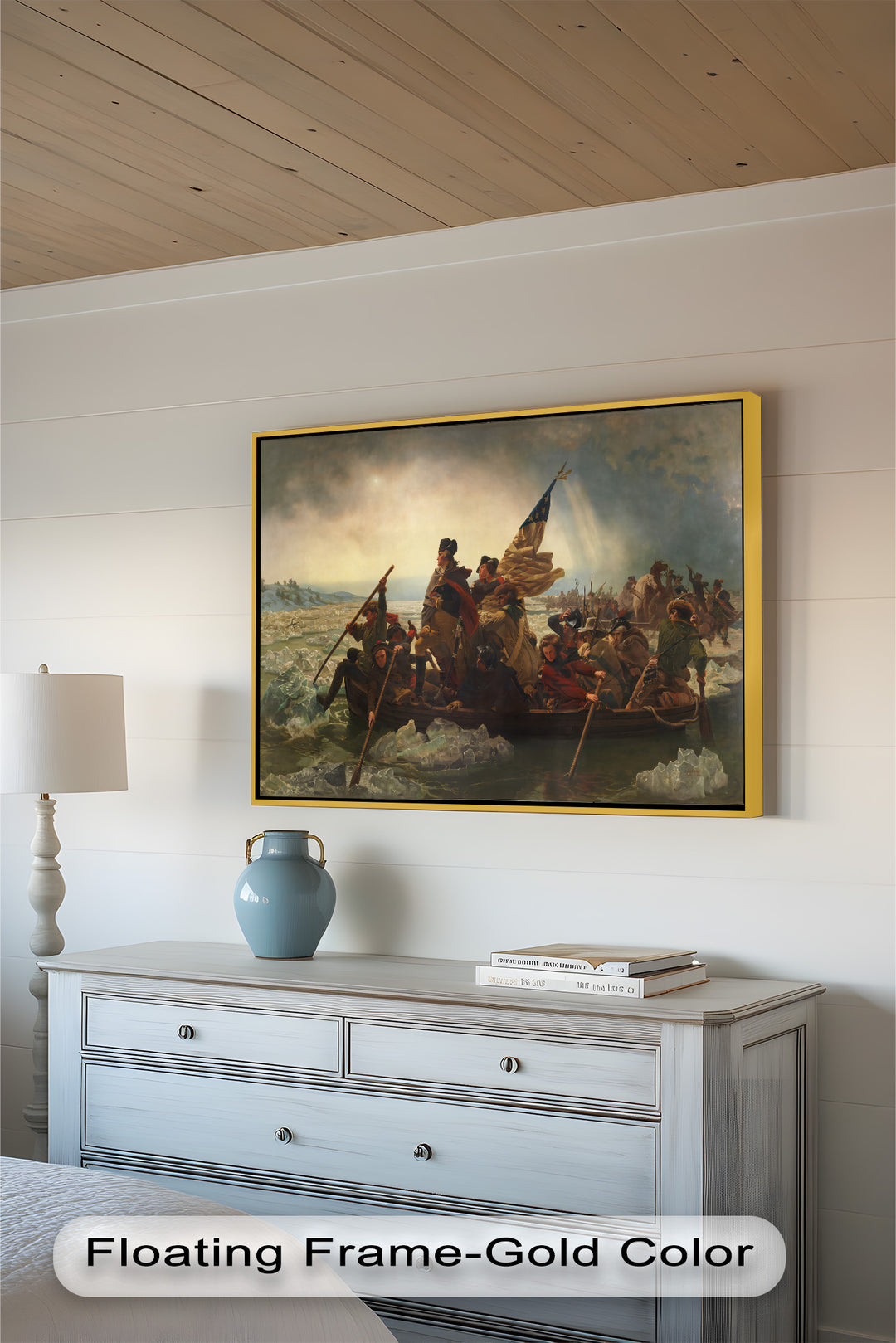 Washington's Crossing – Patriotisches Ölgemälde der Amerikanischen Revolution
