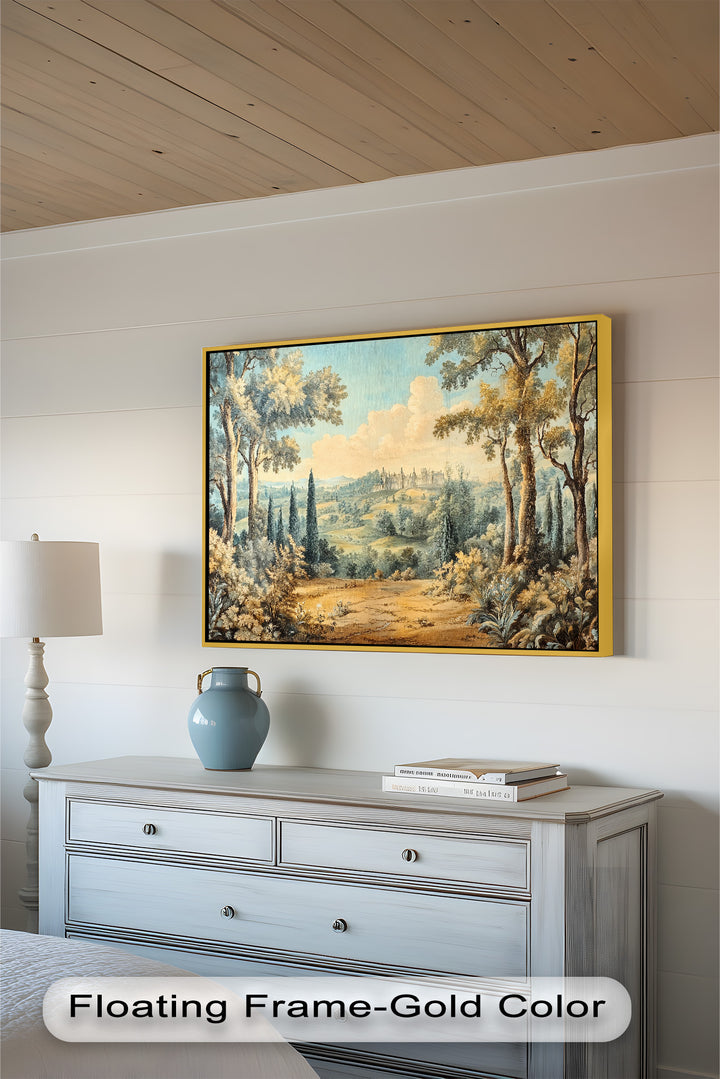 Golden Estate View – Barocke Ölgemälde