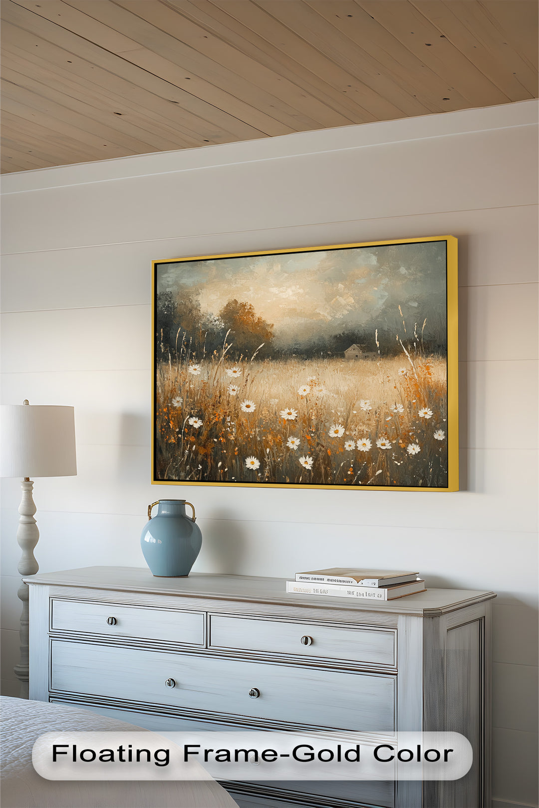 Golden Meadow – Wildflower Oil Painting