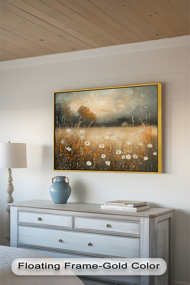 Golden Meadow – Wildflower Oil Painting