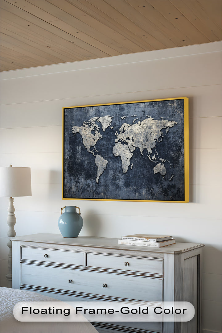 World Map – Modern Oil Paintings