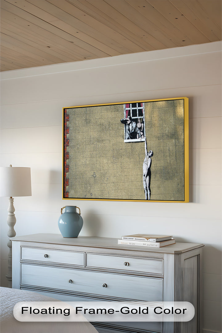 Love in Suspense – Banksy Oil Painting