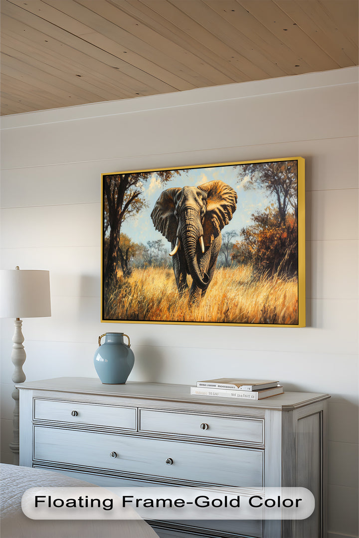 Guardian of the Wild – Elephant Oil Painting