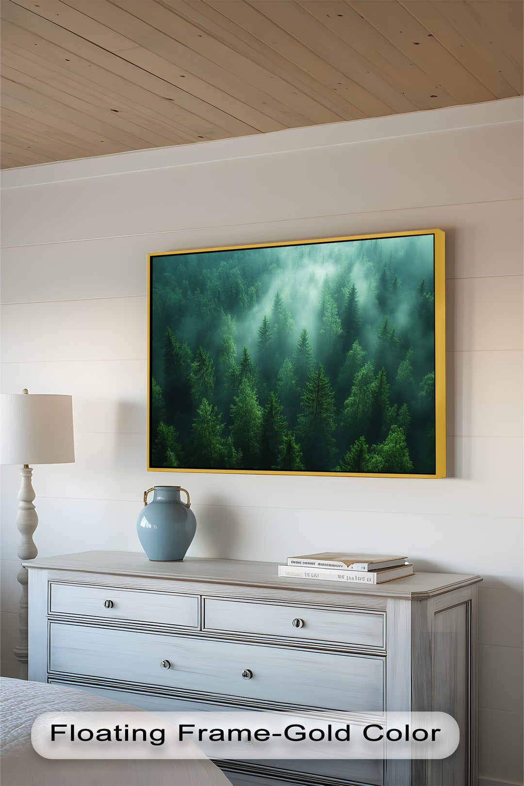 Misty Forest Landscape – Enchanting Nature Oil Painting