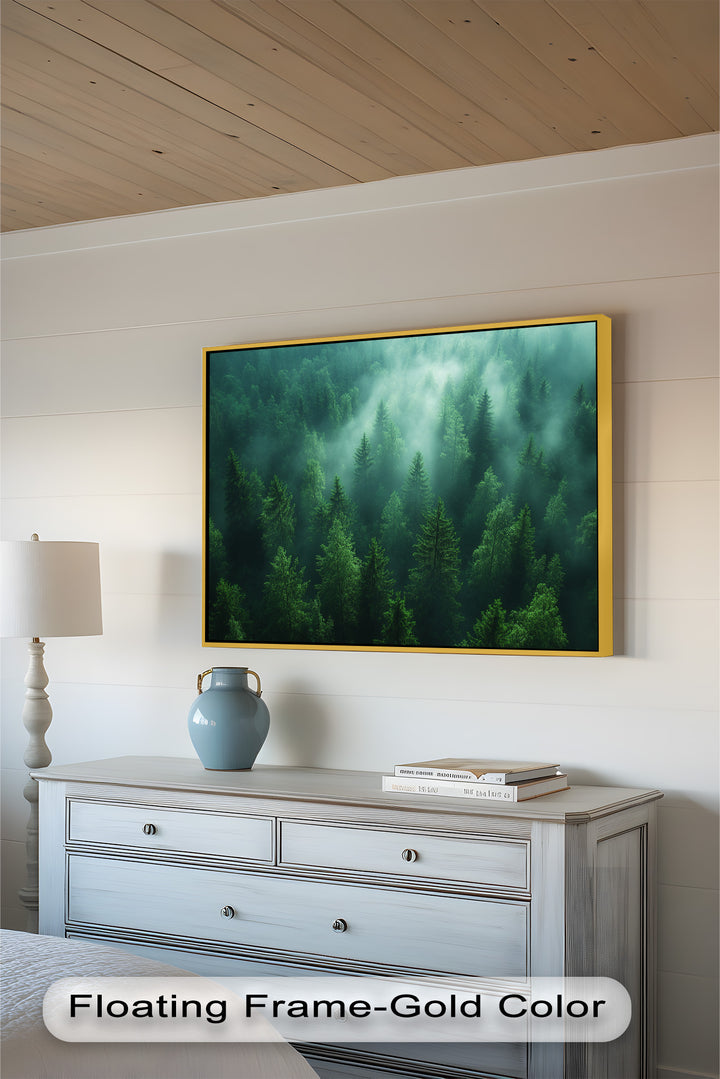 Misty Forest Landscape – Enchanting Nature Oil Painting