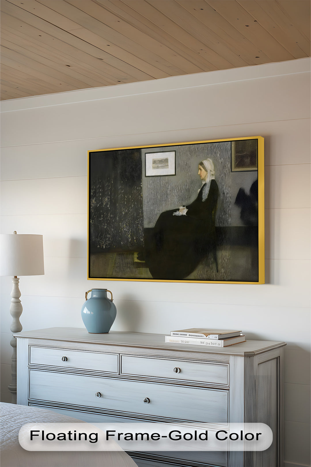 A Quiet Devotion – Seated Woman in Black Historic Oil Painting