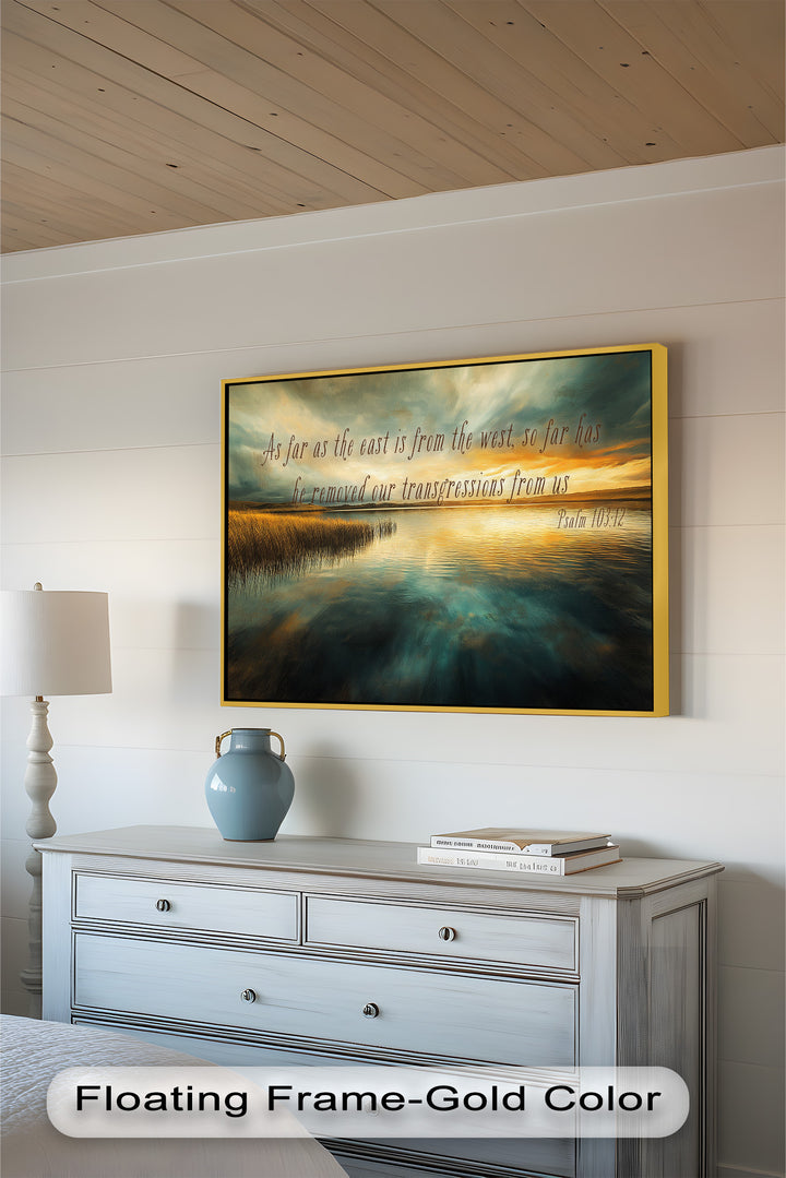 Heavenly seascape with Jesus – faith and tranquility.
