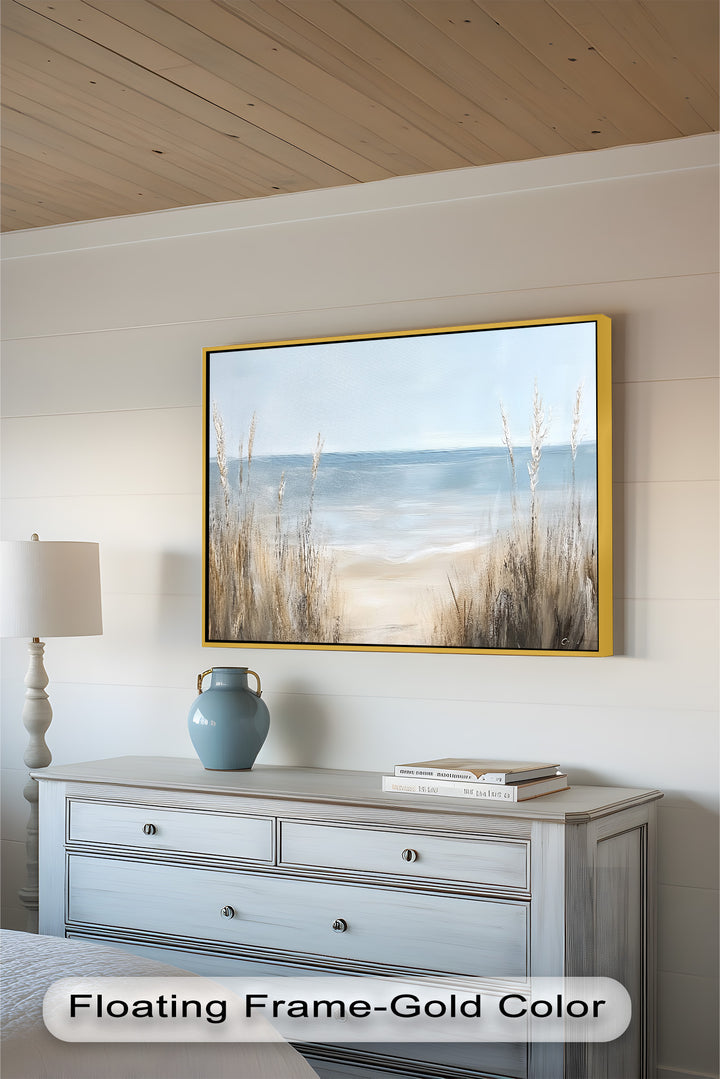 Coastal Beach Wall Art – Ocean Landscape Oil Painting