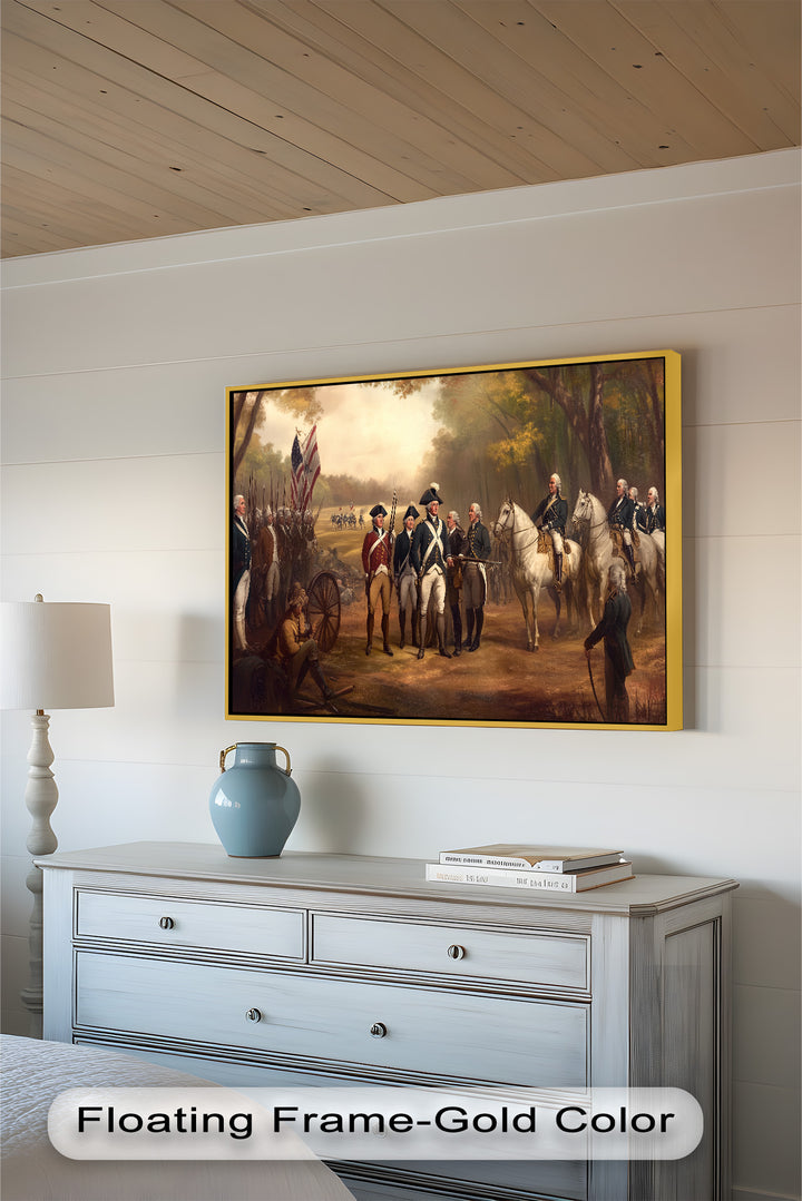 Command and Honor – Revolutionary Army Oil Painting